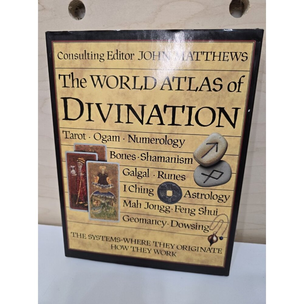 The World Atlas of Divination Hardcover Book by John Matthews Tarot Astrology